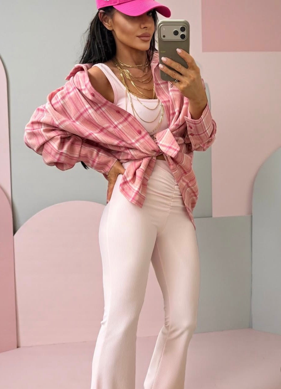 Amelie Ruched Flare Trousers